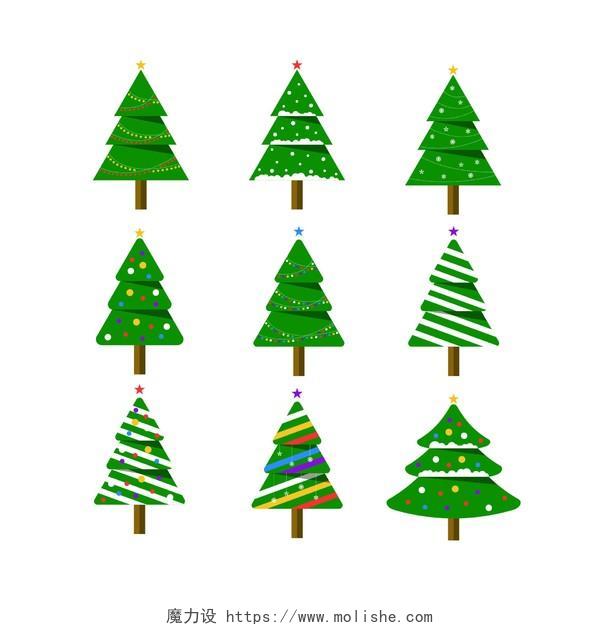 圣诞节卡通松树圣诞树